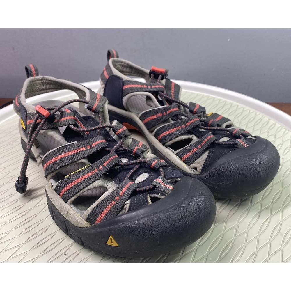 Women's KEEN Newport H2 Sandals WaterSport Waterproof Gray/Orange Shoes‎ Sz. 8.5